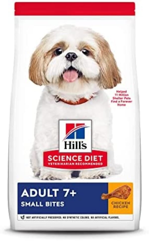 41A-kg1CDdL._AC_.jpg Hill's Science Diet Adult 7+ Small Bites Dog Food - Nutritious Meal for Senior Dogs