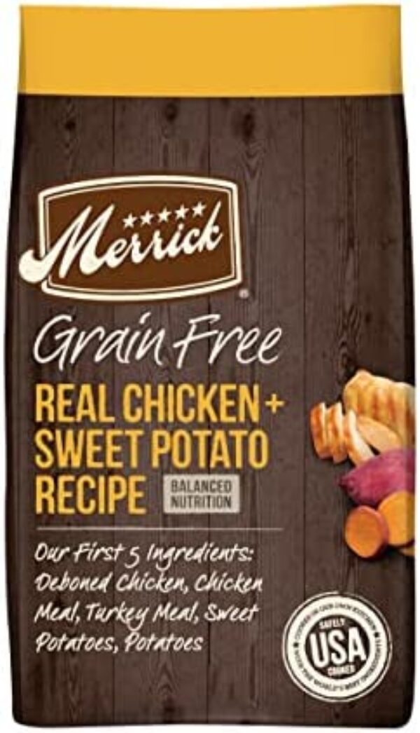 41ejsTLF8vL._AC_.jpg Merrick Dry Dog Food - Real Chicken and Sweet Potato | Grain Free Recipe
