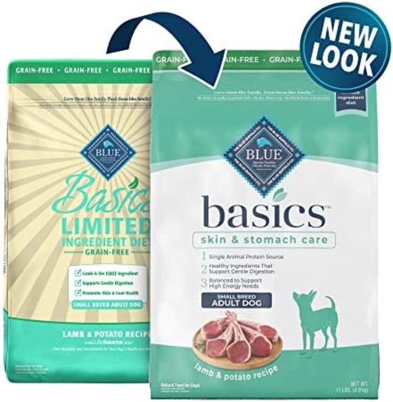 51OD8Zdi8mL._AC_.jpg Blue Buffalo Basics Skin & Stomach Care Small Breed Dry Dog Food - Best Choice for Skin & Stomach Care