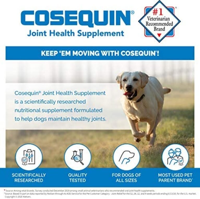 51zzjfxxmLL._AC_.jpg Nutramax Cosequin Senior Joint Health Supplement - 60 Soft Chews | Support Aging Pets