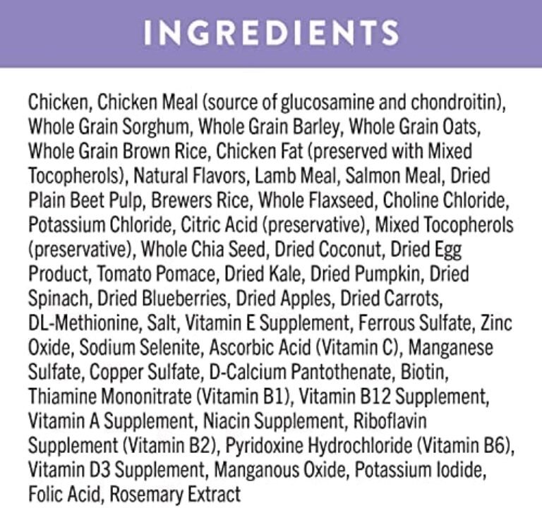 618gXHf5oiL._AC_.jpg Nutro Ultra Adult High Protein Natural Dry Dog Food - Chicken, Lamb, and Salmon, 4 lb Bag