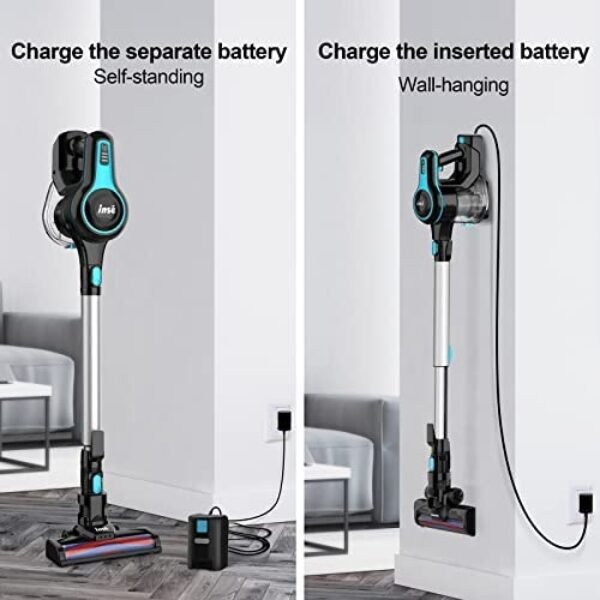 41SOhSTLPkL._AC_.jpg INSE Cordless Vacuum Cleaner - Powerful 6-in-1 Rechargeable Stick Vacuum