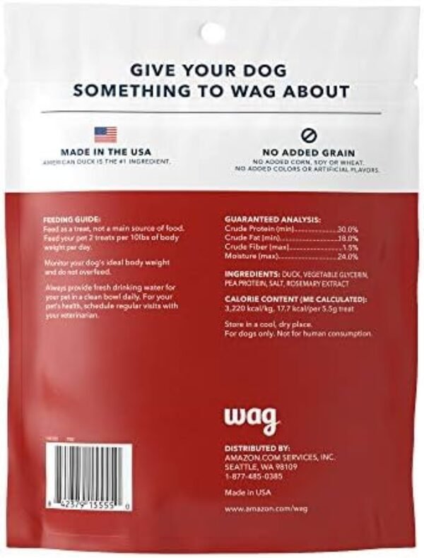 41XBcpJjbzL._AC_.jpg Wag Soft & Tender American Jerky Dog Treats: Irresistible Duck Bites