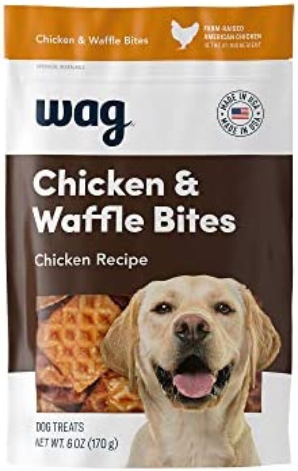 41f2EfjOtRL._AC_.jpg Wag Dog Treats Chicken and Waffle Bites - Delicious Treats for Your Dog