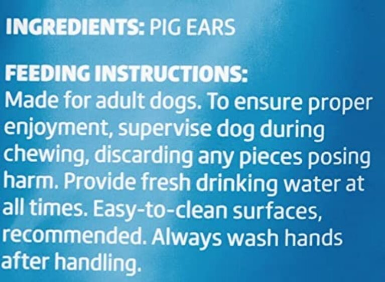 51Sb1KOyCEL._AC_.jpg Amazon Brand – Wonder Bound Pig Ears Dog Treats, Pork, Pack of 6