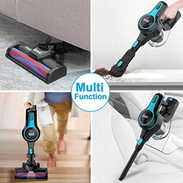 51VchmPsJsL._AC_.jpg INSE Cordless Vacuum Cleaner - Powerful 6-in-1 Rechargeable Stick Vacuum