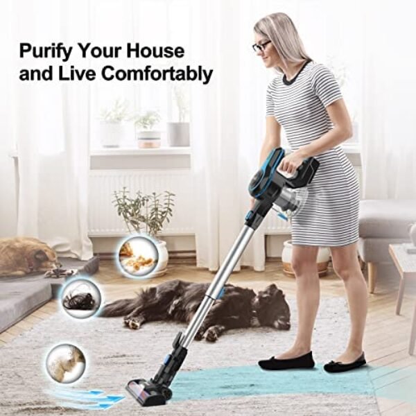 51ewxaWUJCL._AC_.jpg INSE Cordless Vacuum Cleaner - Powerful 6-in-1 Rechargeable Stick Vacuum