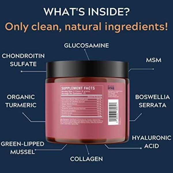 51ybJYizgML._AC_.jpg Hip & Joint Chews for Dogs - Glucosamine Chondroitin Joint Supplement