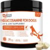 Glucosamine for Dogs, Hip and Joint Supplement, Chondroitin, Omega-3, MSM, dog supplements for joints