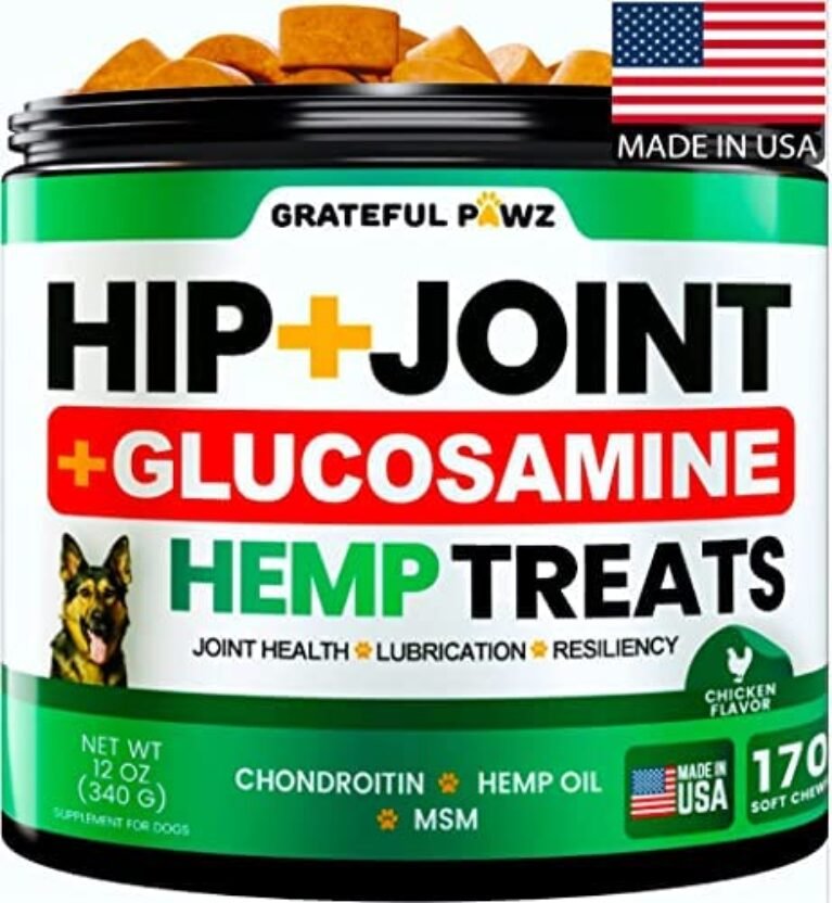 Hemp Hip and Joint Supplement for Dogs - Glucosamine for dog supplements for joints