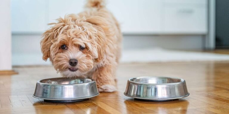 Barky Supplies Expert Tips 10 Easy Ways to Save Money on Dog Food maltipoo eating dog food 2000 Barky Supplies Expert Tips