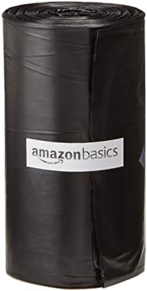 31k7TxNVmyL._AC_.jpg Amazon Basics Unscented Standard Dog Poop Bags with Dispenser and Leash Clip, 13 x 9 Inches, Black - 60 Rolls (900 Bags)