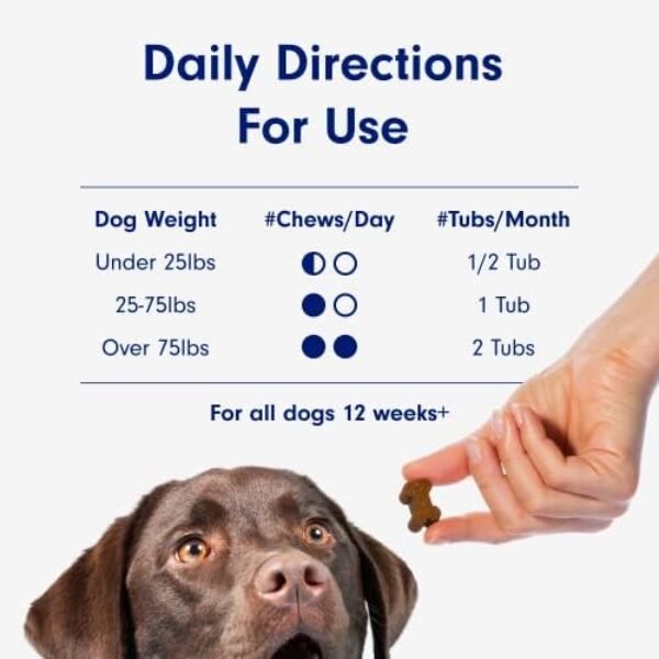 41FPfmY1YbL._AC_.jpg Petlab Co. Joint Care Chews - High Levels of Glucosamine for Dogs, Green Lipped Mussels, Omega 3 and Turmeric - Dog Hip and Joint Supplement to Actively Support Mobility - Packaging May Vary