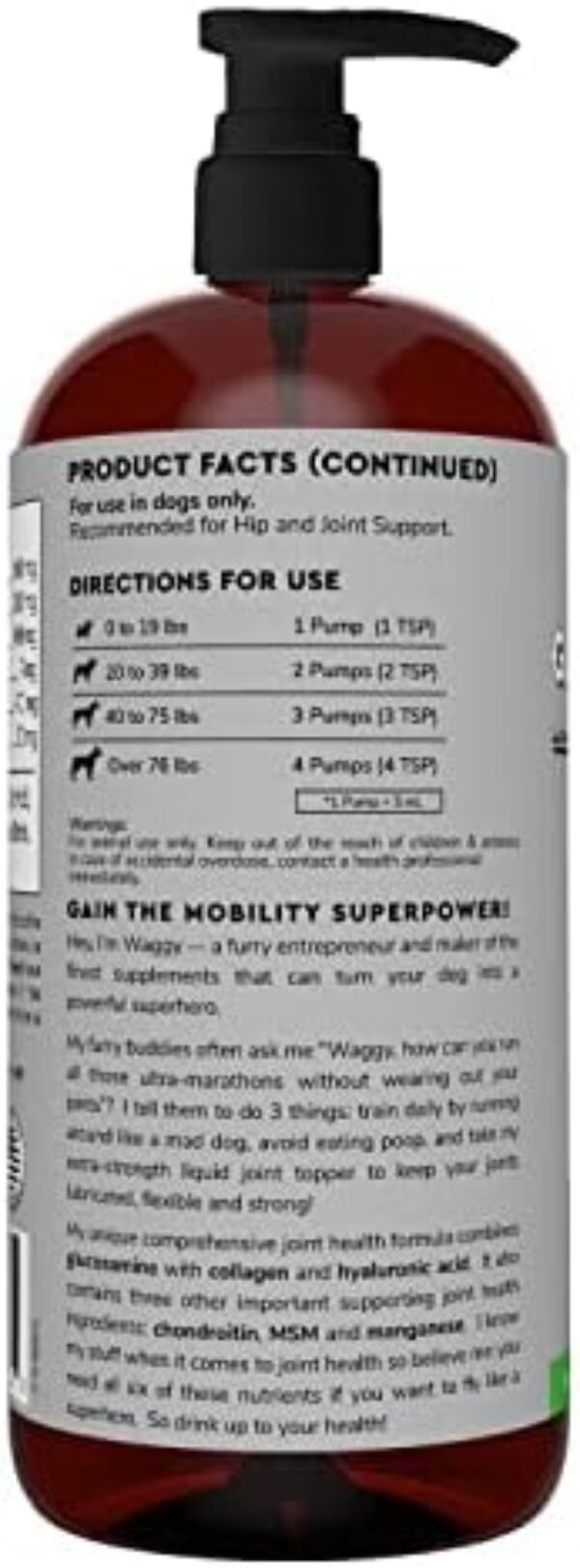 41nNGef9FTL._AC_.jpg Premium Liquid Glucosamine for Dogs: Joint Support Formula for Mobility