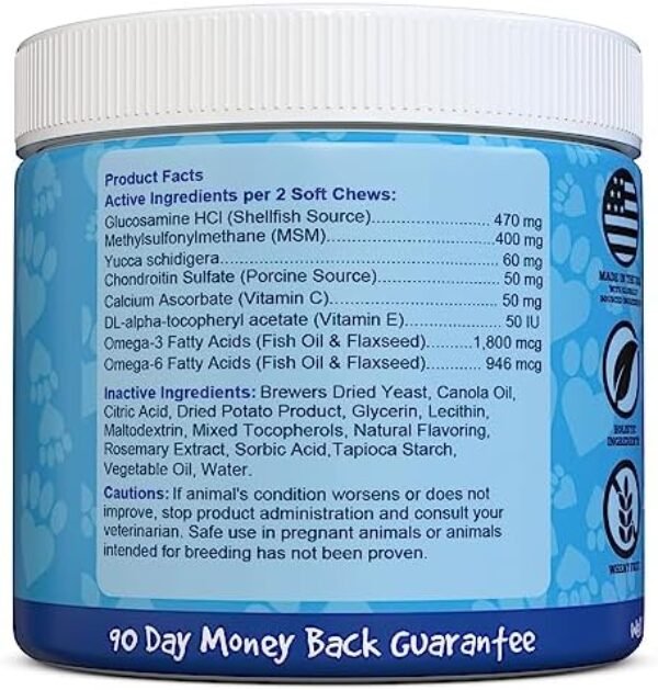 51-qBAjK9bL._AC_.jpg Premium Glucosamine Joint Supplement for Dogs - Made in USA | Buy Now