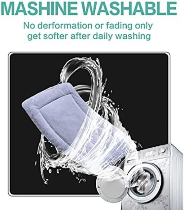 51Z6h9K6FYS._AC_.jpg PETCIOSO Super Soft Dog Cat Crate Bed Blanket - Cozy Pet Bedding