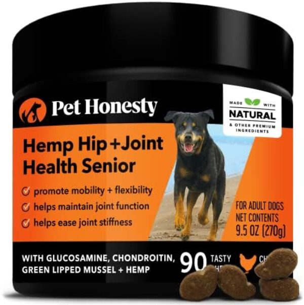 PetHonesty Senior Hemp Mobility - Hip & Joint Supplement for dog supplements for joints