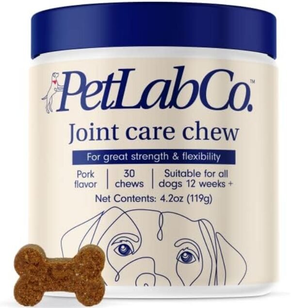 Petlab Co. Joint Care Chews - High Levels of Glucosamine dog supplements for joints