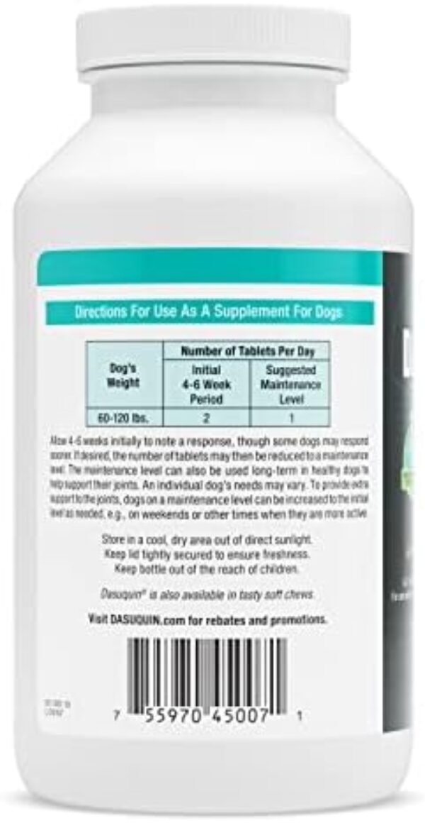 41oO21efONL._AC_.jpg Nutramax Dasuquin Joint Health Supplement for Large Dogs - With Glucosamine, Chondroitin, ASU, Boswellia Serrata Extract, Green Tea Extract, 150 Chewable Tablets