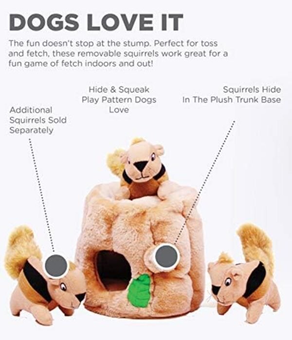 51fv3Xj026L._AC_.jpg Outward Hound Hide A Squirrel Plush Dog Toy Puzzle, XL