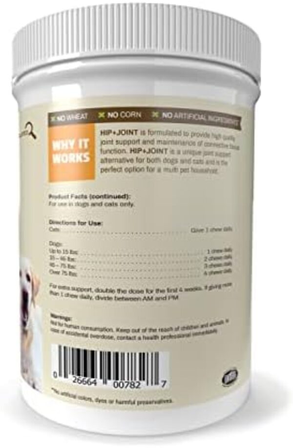 41VD6deyXUL._AC_.jpg Pet Naturals Hip and Joint Supplement - Glucosamine, Chondroitin, MSM - Duck Flavor (160 Chews)