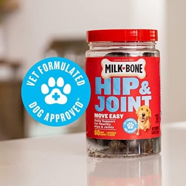 51-FEm5TomL._AC_.jpg Milk-Bone Hip & Joint Dog Supplement, 60 Soft Chews