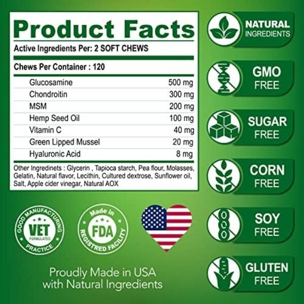 51vVgp8stJL._AC_.jpg Joint Health Marvel: Best Glucosamine & Chondroitin Dog Chews