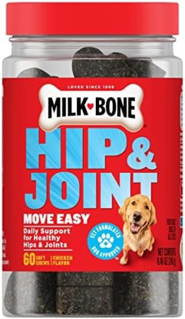 Milk-Bone Hip & Joint Dog Supplement, 60 Soft Chews dog supplements for joints