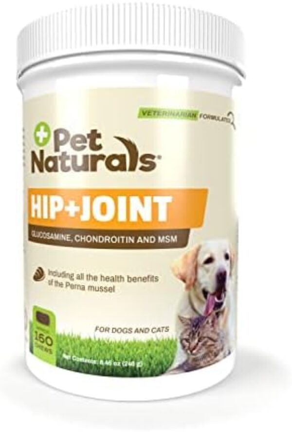 Pet Naturals Hip and Joint Supplement with Glucosamine, Chondroitin and dog supplements for joints