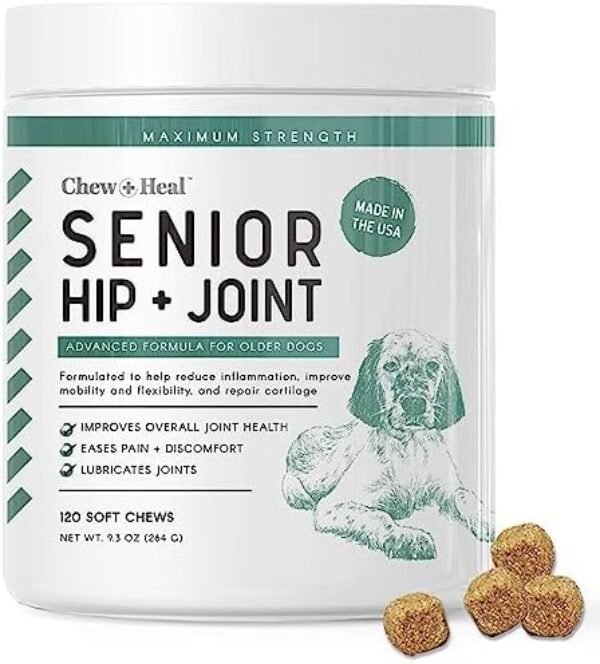 Senior Hip and Joint for Dogs - 120 Soft Chew dog supplements for joints