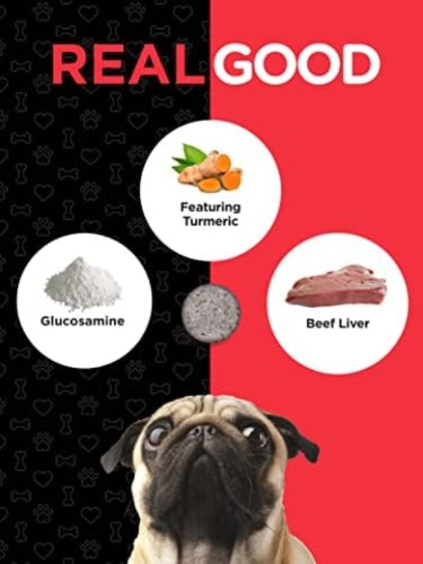 41n93ZOJGKL._AC_.jpg Glucosamine for Dogs | 150 Chews | Hip and Joint Supplement for Dogs | Glucosamine, Chondroitin, MSM, Turmeric and More | Non-GMO & Gluten Free