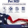 51FDA2km85L._AC_.jpg Pet MD Glucosamine for Dogs | Dog Joint Supplement with Glucosamine, Chondroitin & MSM - Inflammatory Pain Relief Chews for Hip & Joints - Bacon Flavored - Includes Yucca & Turmeric - 120 Ct