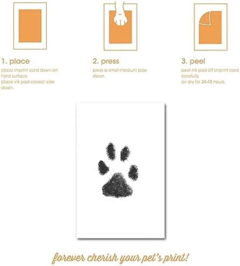 317K3Y9DjtL._AC_.jpg Pearhead Pet Clean-Touch Ink Pad, Medium/Large, Black Ink Pad for Cats or Dogs, Pet Owner, Pet Owner Must Have Item, Pet Memory Keepsake, for Medium to Large Pets