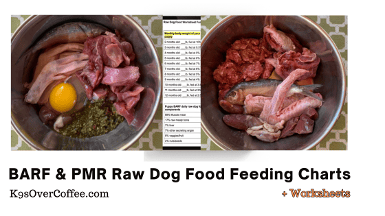 Easy Raw Dog Food Feeding Charts & Worksheets – K9sOverCoffee