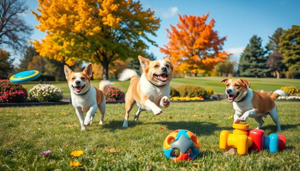 Consistent exercise and mental stimulation for dogs