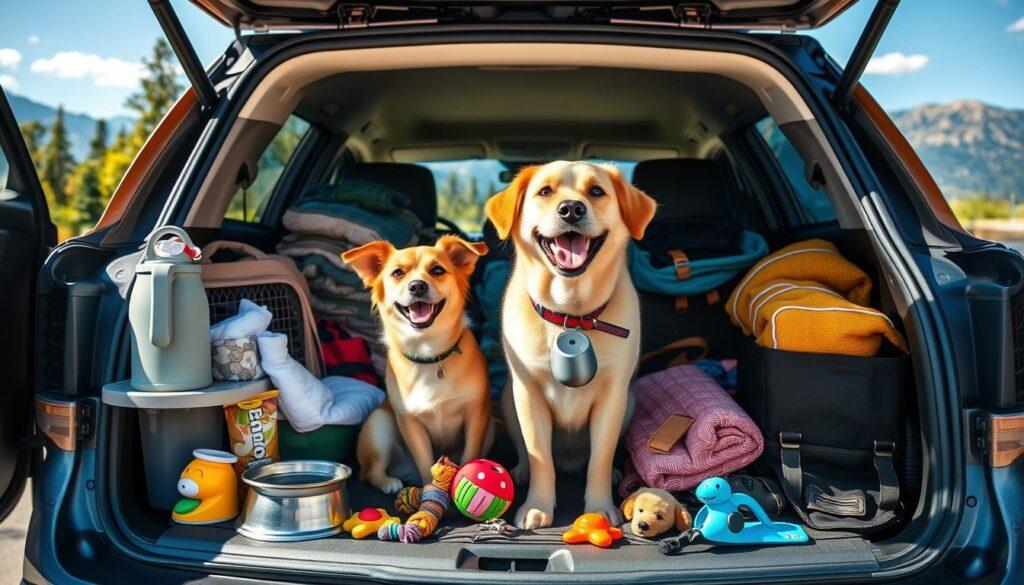 Dog travel preparation