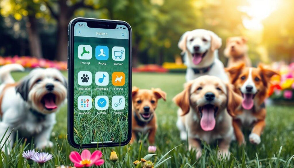 Dog walking app selection