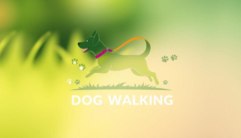 Dog walking business logo design