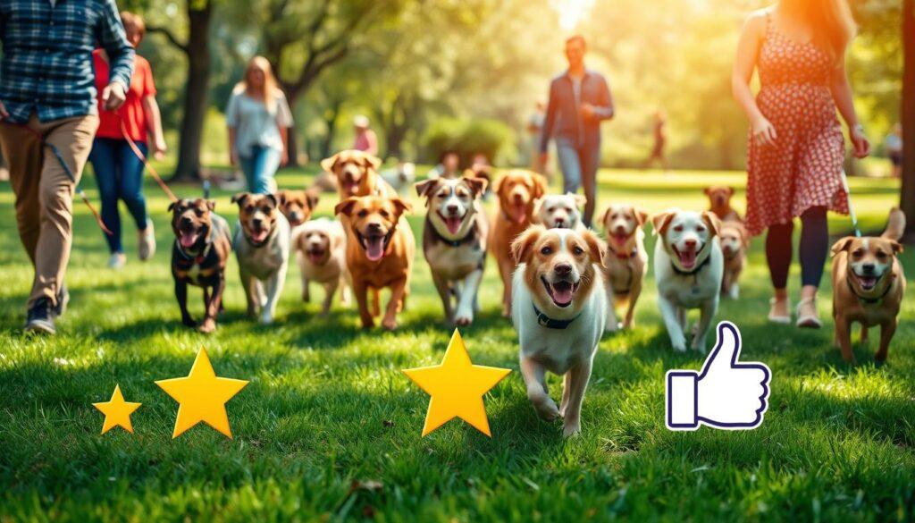 Dog walking company ratings impact