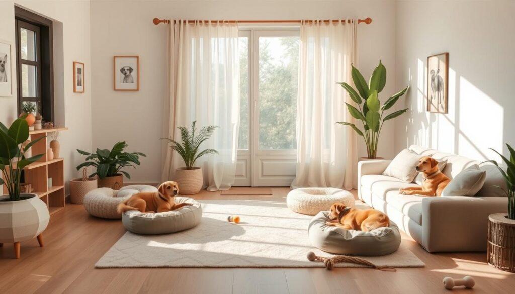 Peaceful home environment for dogs