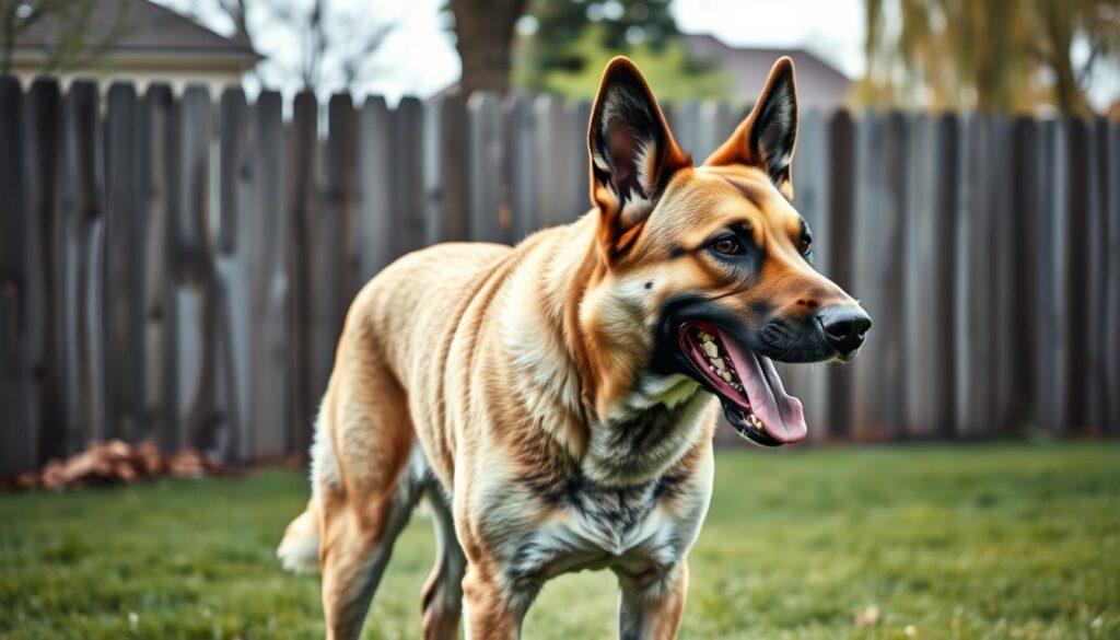 Territorial barking dog